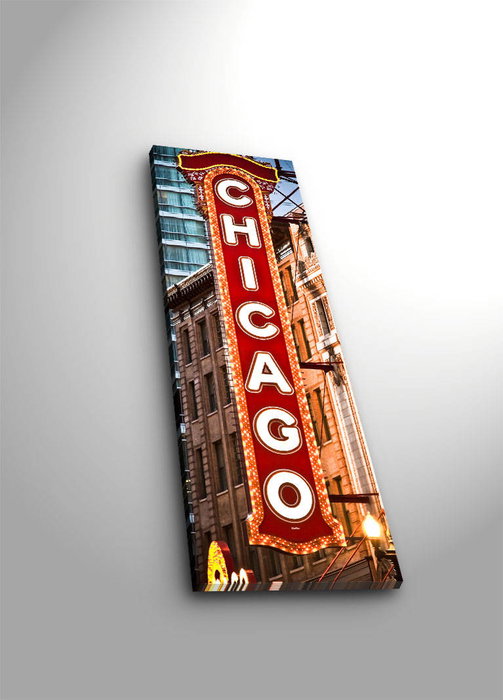 Wallity Cuadro Decorativo en Lienzo Iluminado con LED Multicolor 30 x 90 cm
